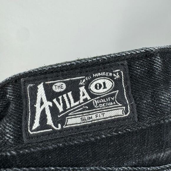 Freenote Avila black 100% cotton Slim fit selvedge denim jeans - Picture 6 of 9